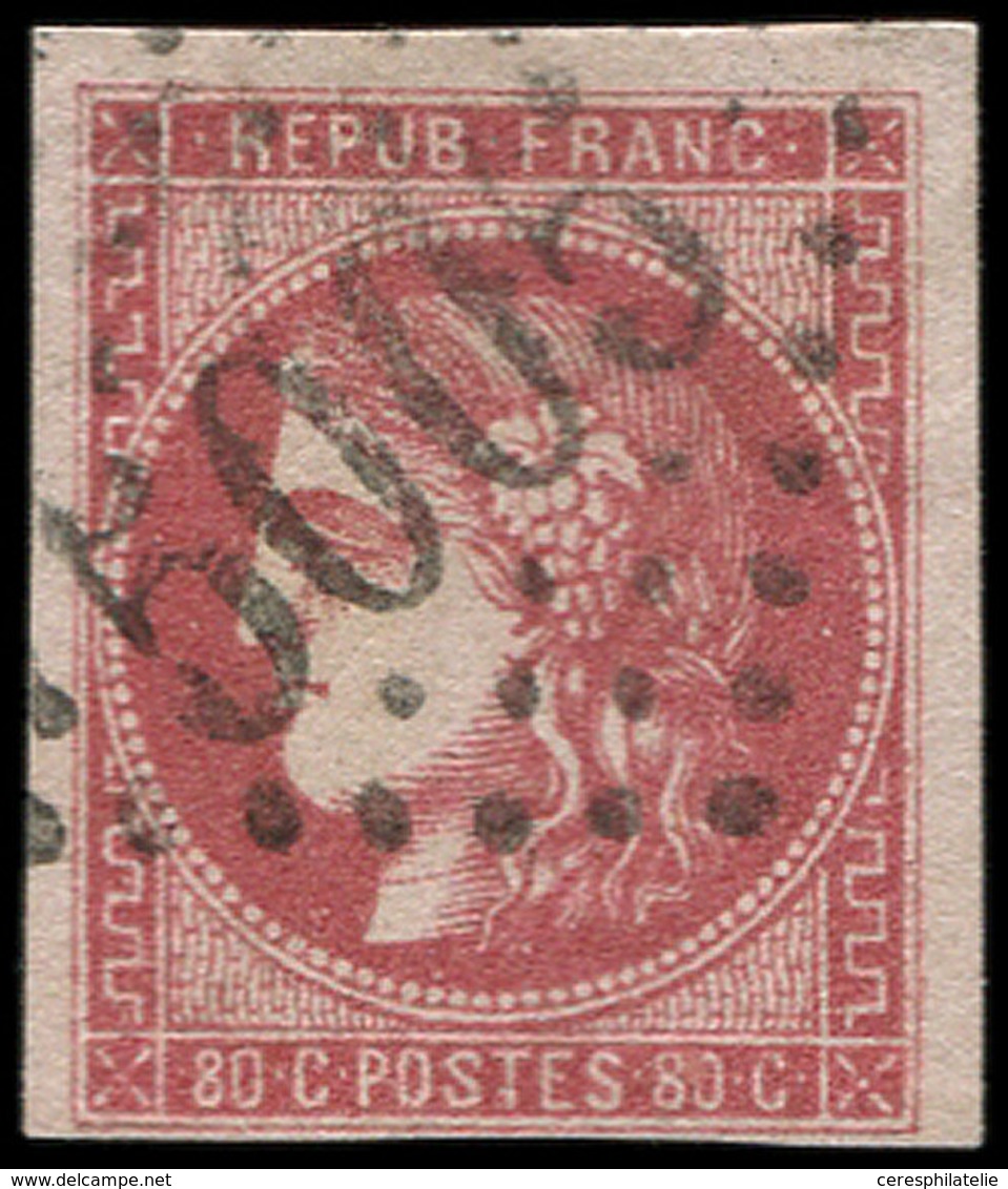 LETTRES ET OBLITERATIONS D'ALGERIE N°49 Obl. GC 5005 D'ALGER, Frappe TTB - 1849-1876: Classic Period