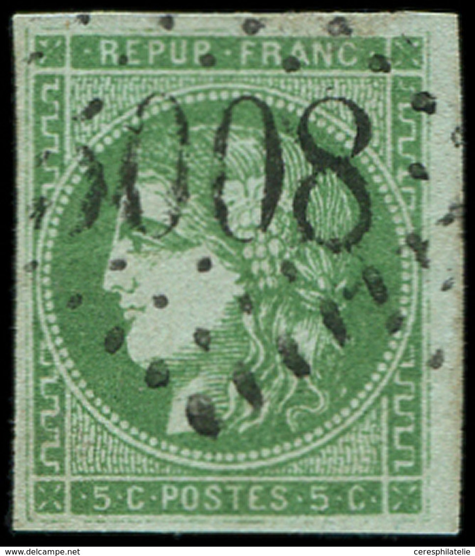 LETTRES ET OBLITERATIONS D'ALGERIE N°42B Obl. GC 5008 D'ARZEW, TB - 1849-1876: Periodo Classico