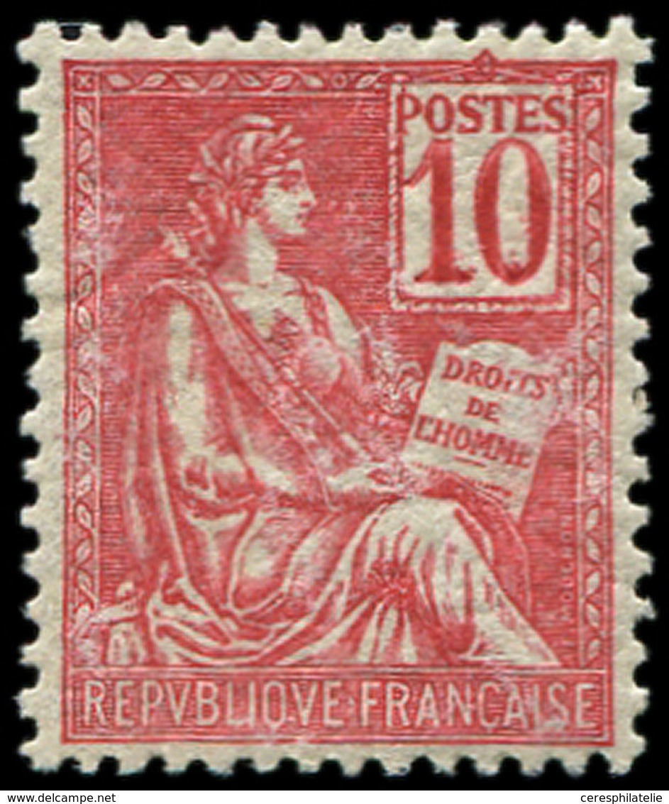 ** EMISSIONS DU XXème SIECLE 112   Mouchon, 10c. Rose, Bien Centré, TB - Unused Stamps