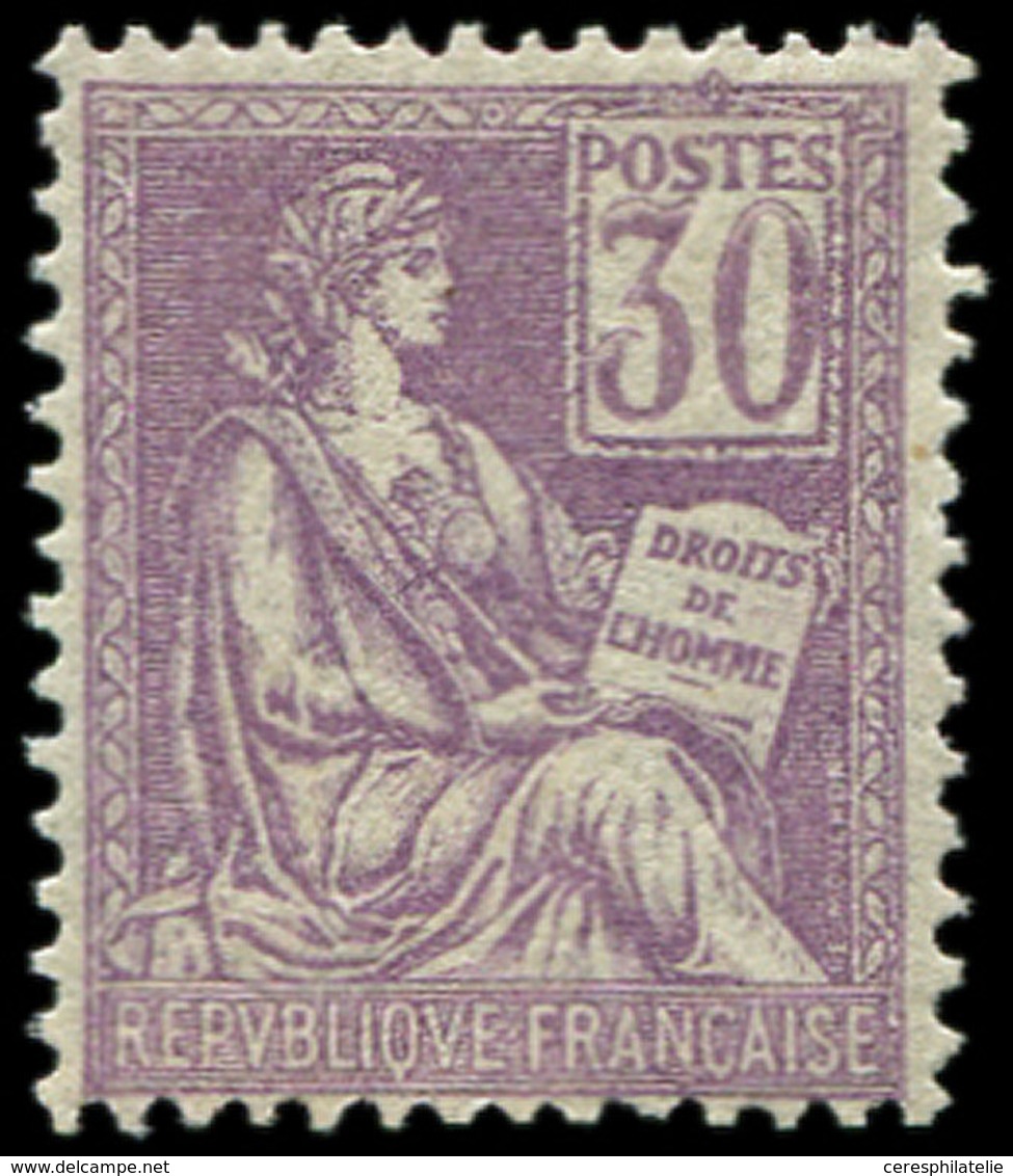 ** EMISSIONS DU XXème SIECLE 115   Mouchon, 30c. Violet, Bon Centrage, TB - Unused Stamps