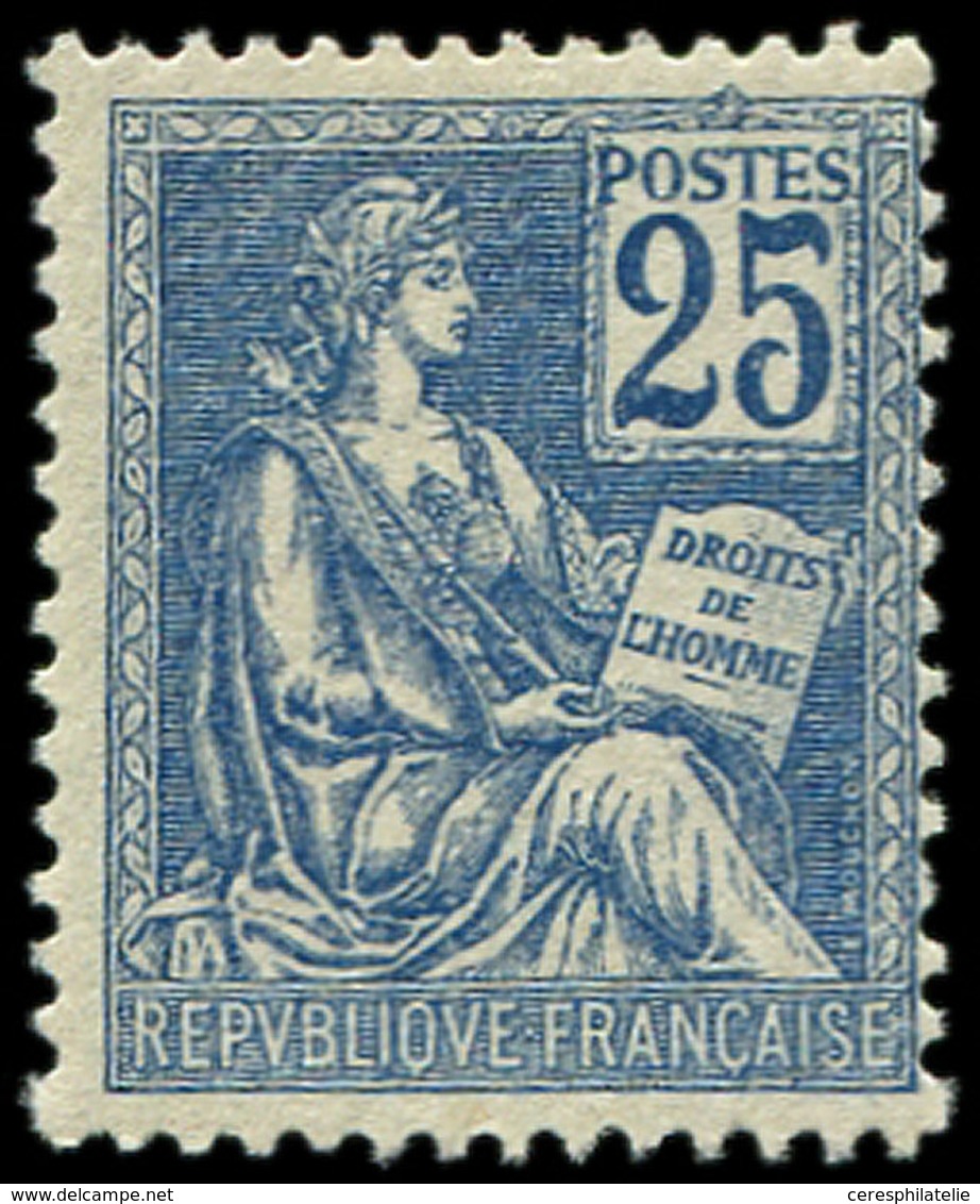 ** EMISSIONS DU XXème SIECLE 118   Mouchon, 25c. Bleu, TB - Unused Stamps
