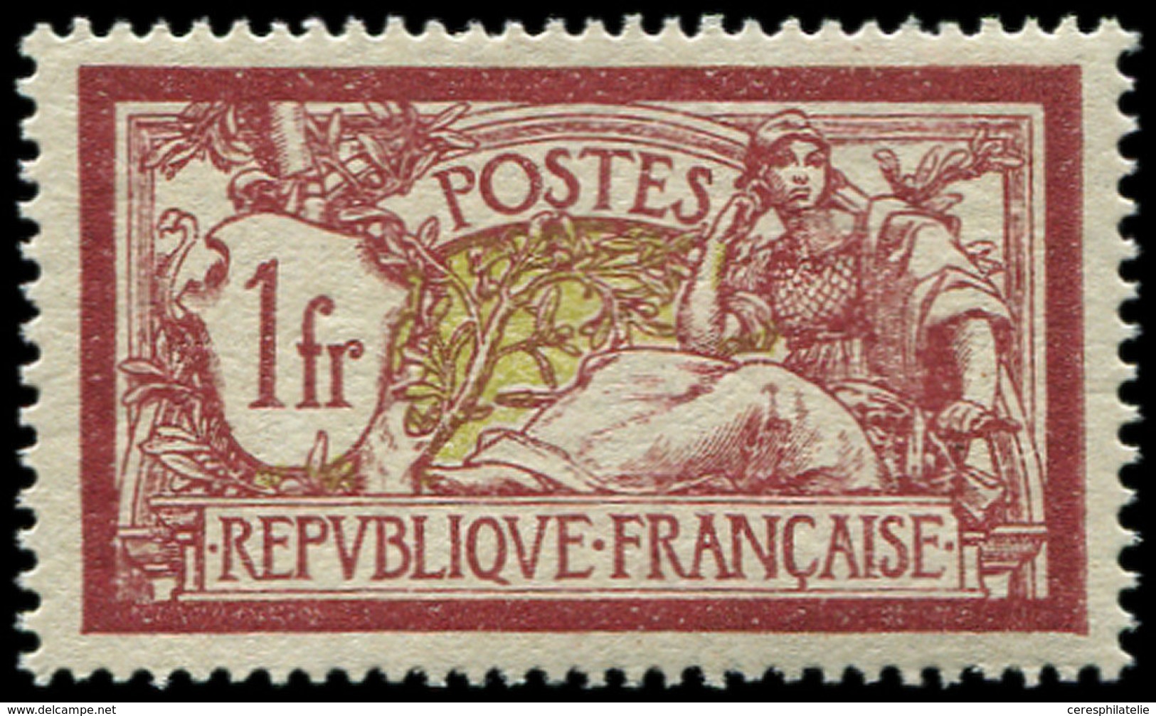 ** EMISSIONS DU XXème SIECLE 121   Merson,  1f. Lie De Vin Et Olive, Bon Centrage, TB - Unused Stamps