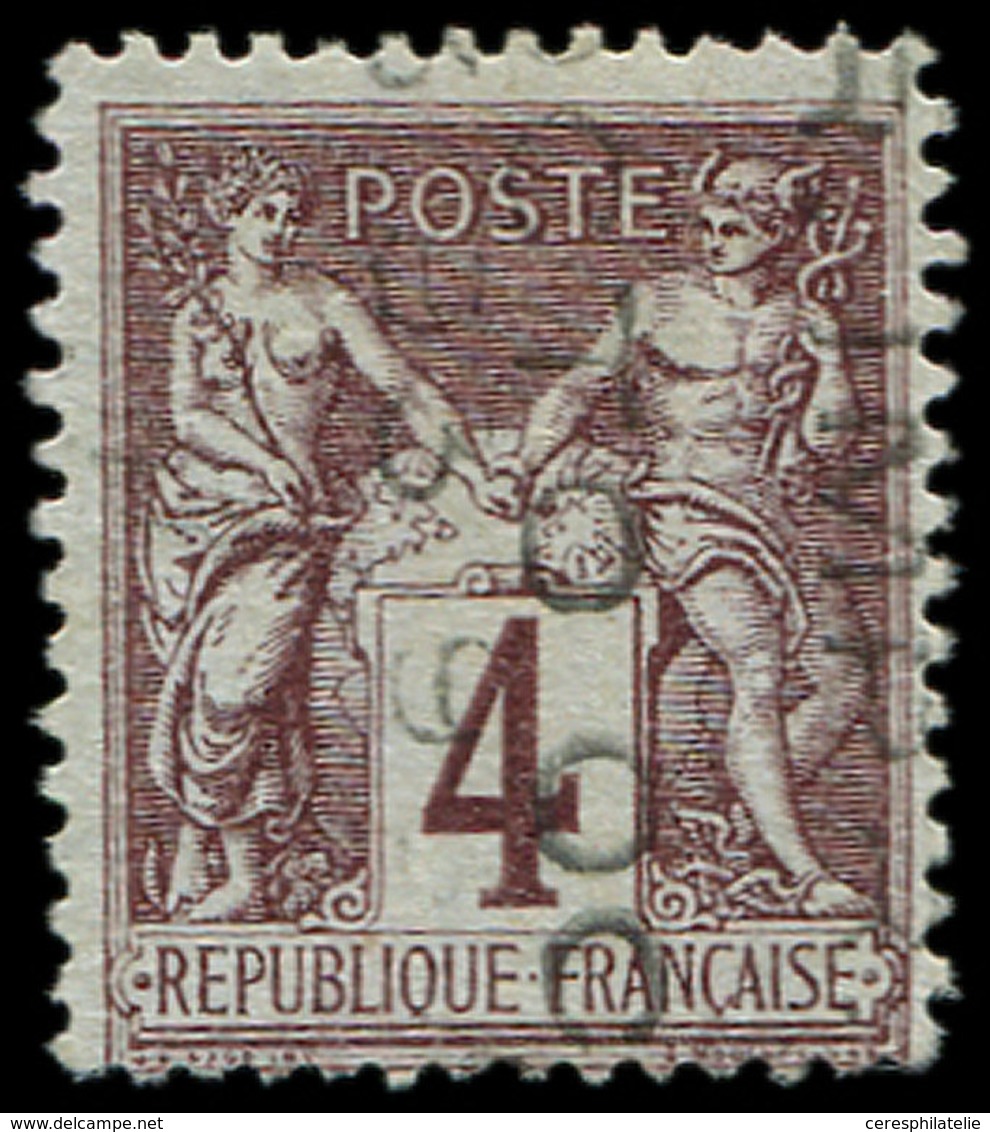 (*) PREOBLITERES 14  Sage,  4c. Lilas-brun, SANS Quantième, TB. C - 1893-1947