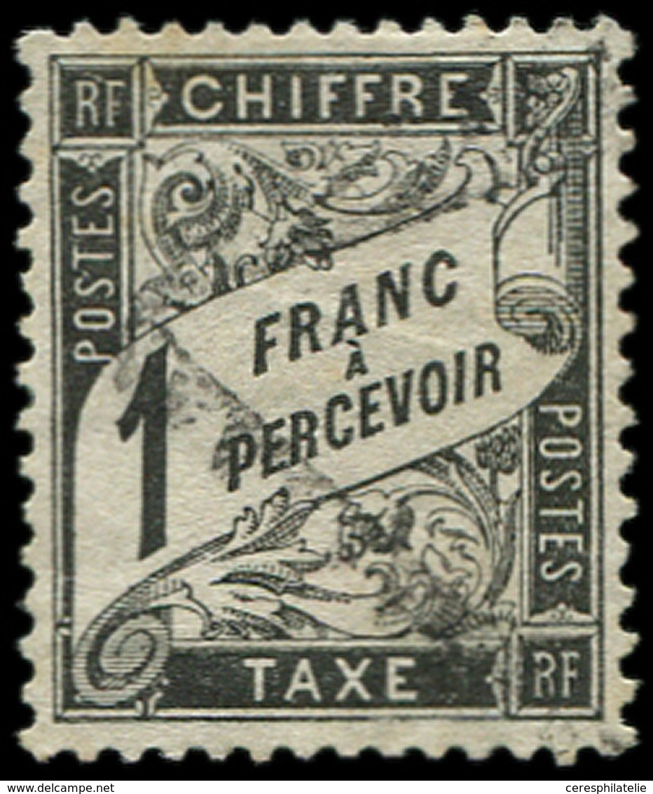 TAXE 22   1f. Noir, Obl., TB. C - 1859-1959 Used