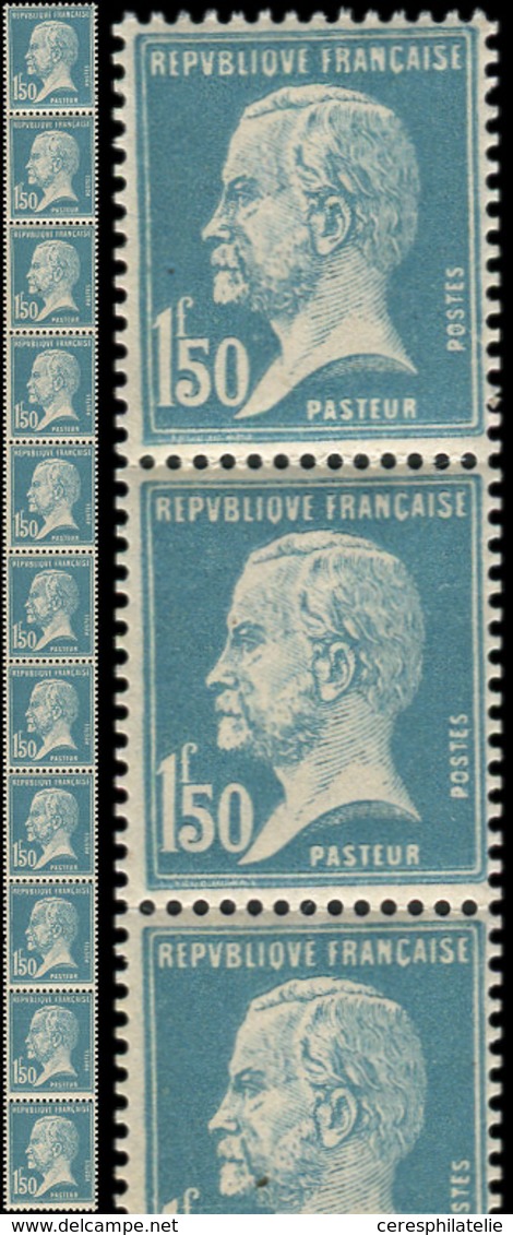 ** ROULETTES 24  Pasteur, 1f.50 Bleu, BANDE De 11, TB - Coil Stamps