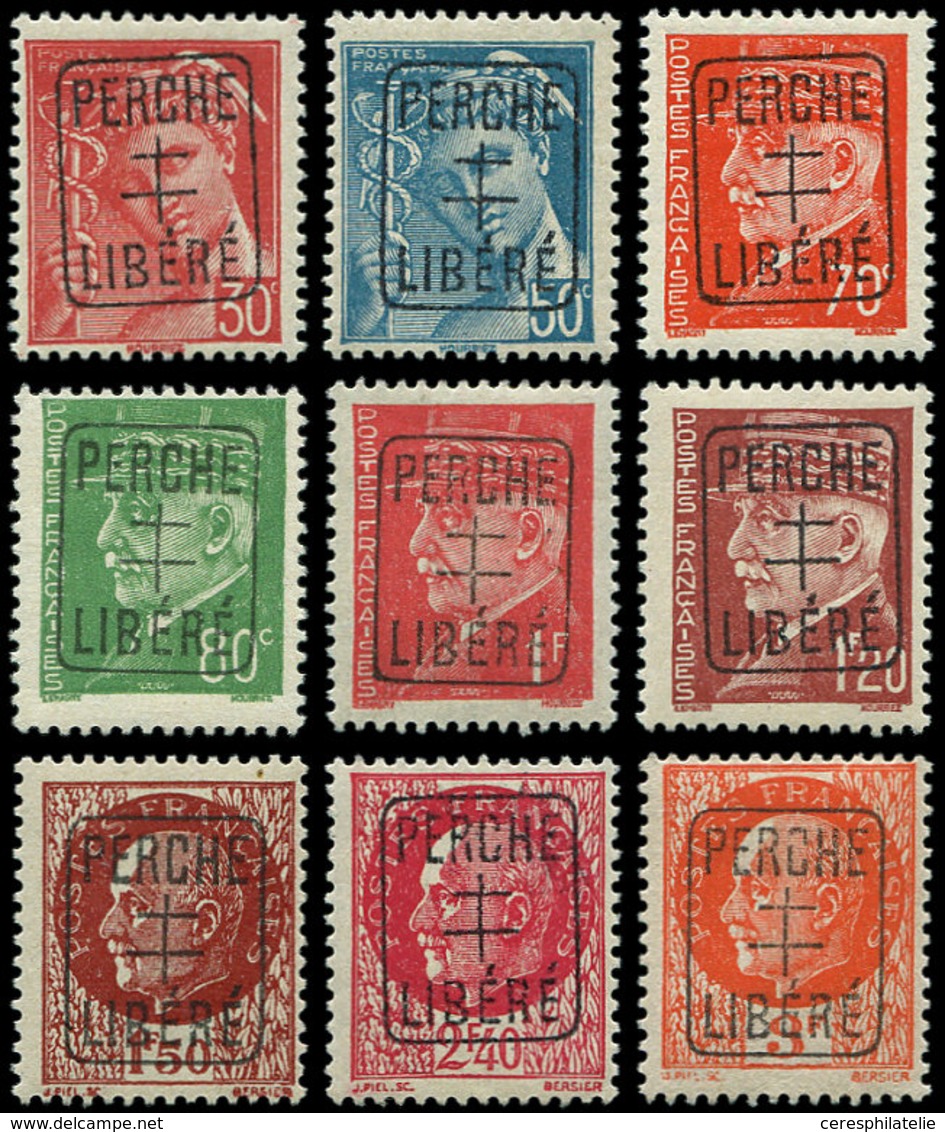 ** TIMBRES DE LIBERATION BAZOCHES SUR HOESNE 1/9 : La Série, TB - Liberation