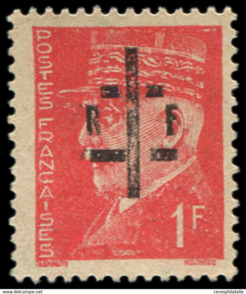 (*) TIMBRES DE LIBERATION LA CHARITE SUR LOIRE 28 : 1f. Rouge, Petit RF, TB - Liberation