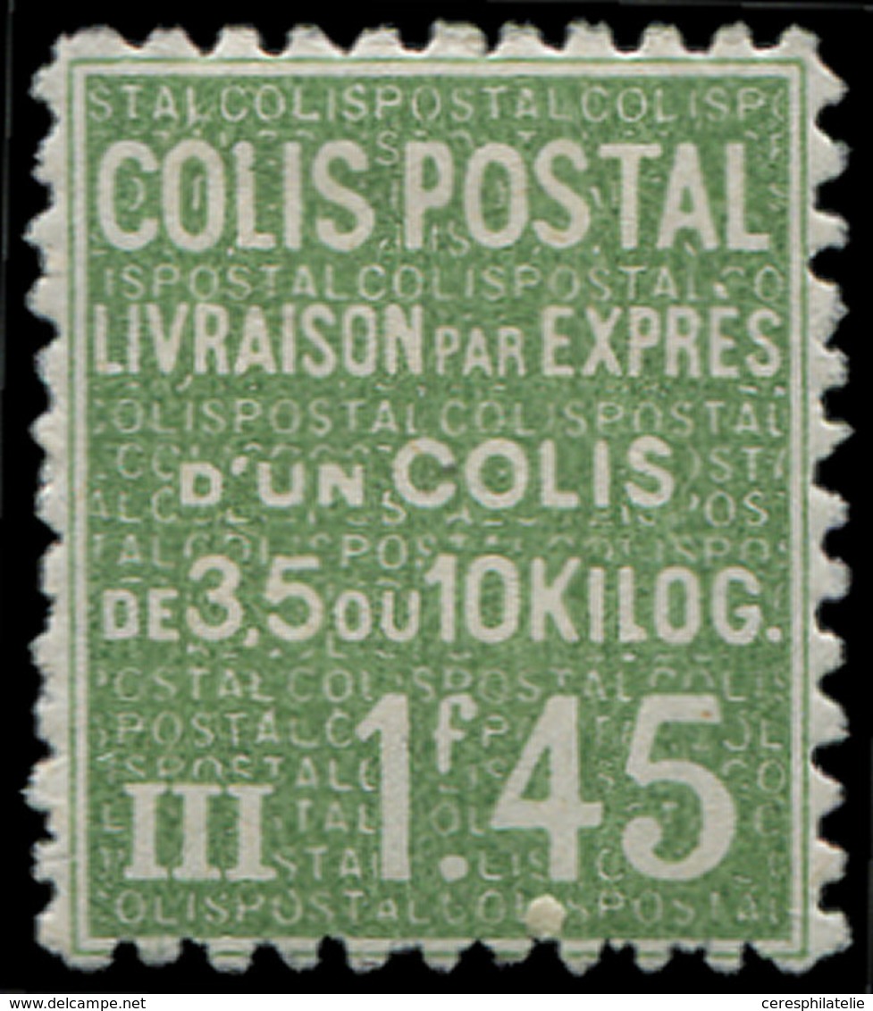 * COLIS POSTAUX 99   1f45 Vert-jaune, TB. Br - Other & Unclassified