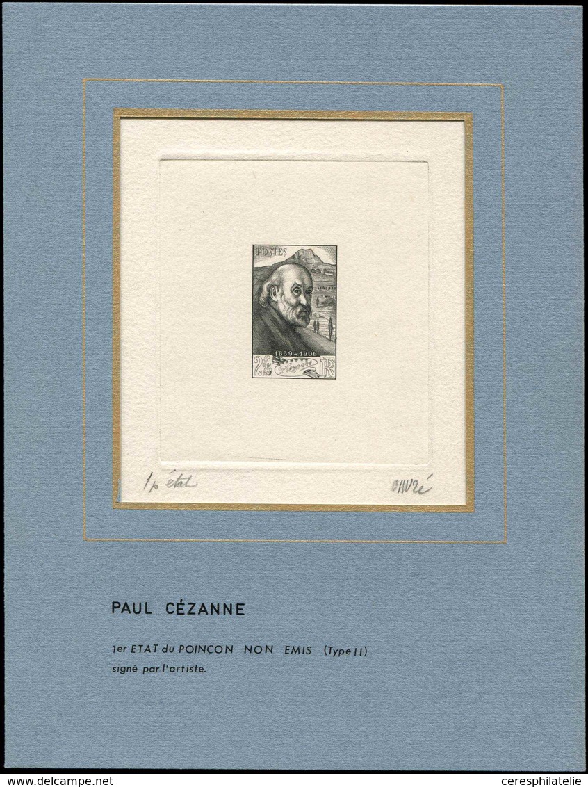 EPREUVES D'ARTISTES ET D'ATELIER 421   Paul Cézanne, épreuve D'artiste D'état En Noir Du Type II NON EMIS, Signée Ouvré, - Artist Proofs