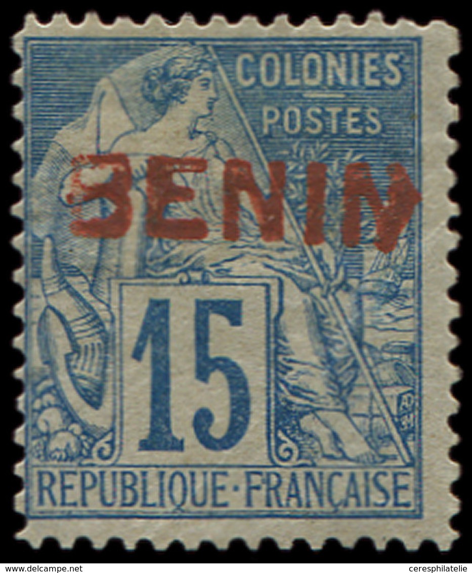 * BENIN 6B : 15c. Bleu, TB - Other & Unclassified