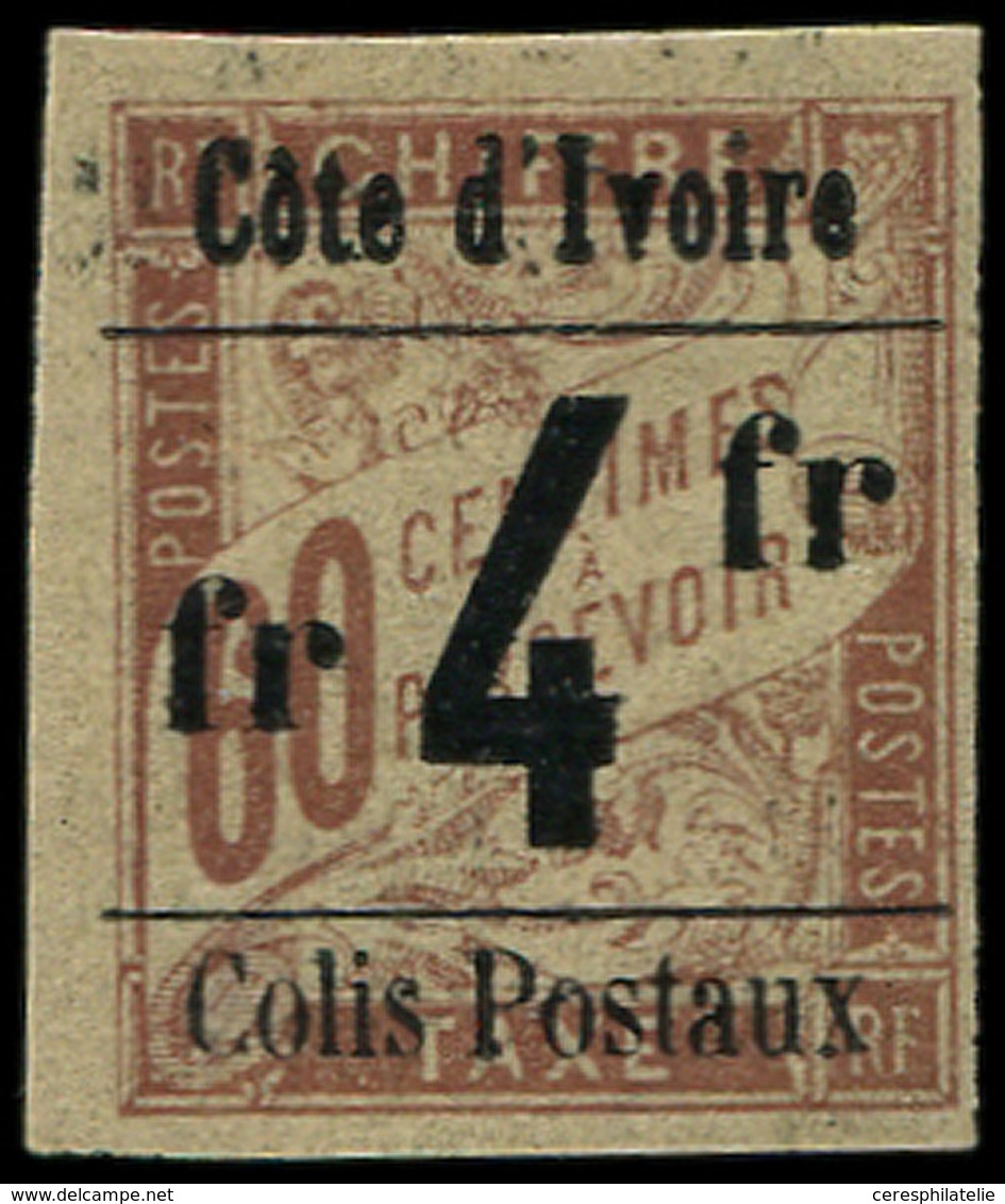 * COTE D'IVOIRE Colis Px 11 : 4f. Sur 60c. Brun Sur Chamois, TB. Br - Other & Unclassified