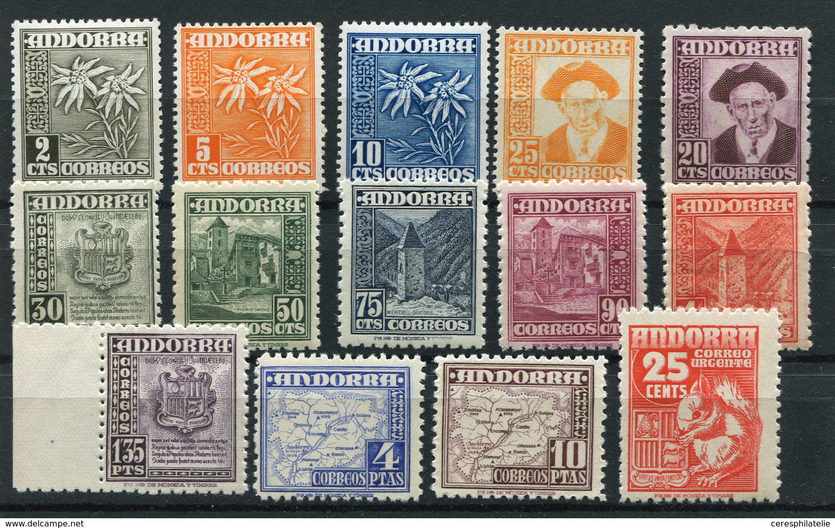 ** ANDORRE ESPAGNOL 43A/52 : Série De 1948-53, TB - Sonstige & Ohne Zuordnung