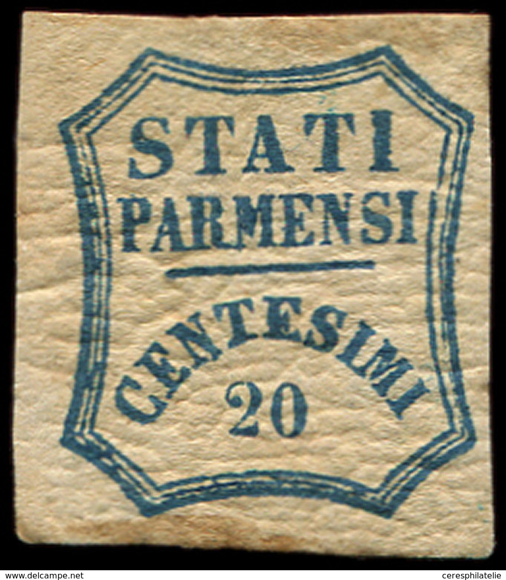 * ITALIE (ANCIENS ETATS) PARME 14 : 20c. Bleu, TB - Parma
