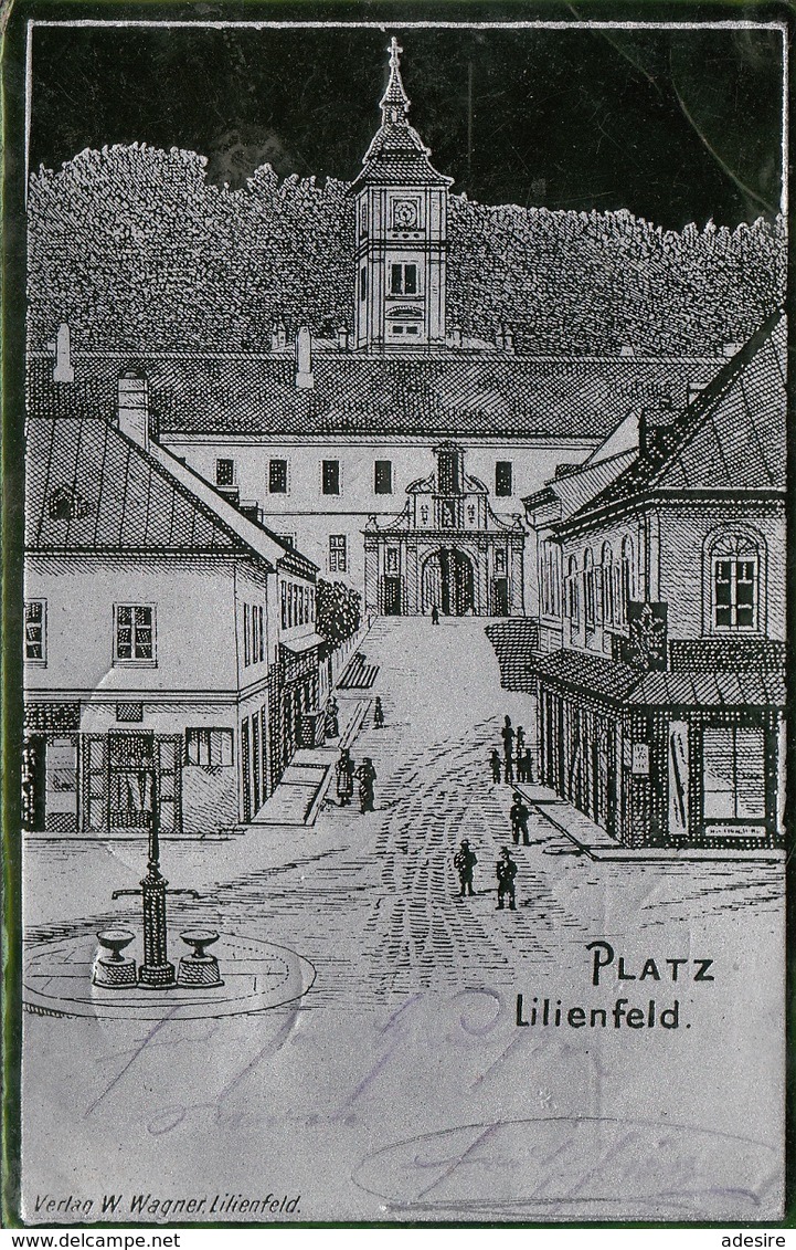 LILIENFELD (NÖ) - Platz, Silberglanzkarte, Gel.1899, Gute Erhaltung - Lilienfeld