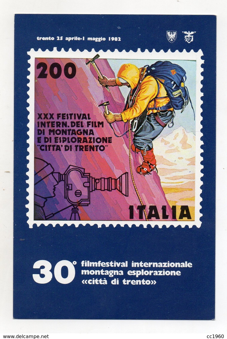 Italia - 1982 -30° Film Festival Int.  Film Della Montagna E Dell'Esplorazione E Avventura "Città Di Trento" - (FDC9228) - Manifestazioni