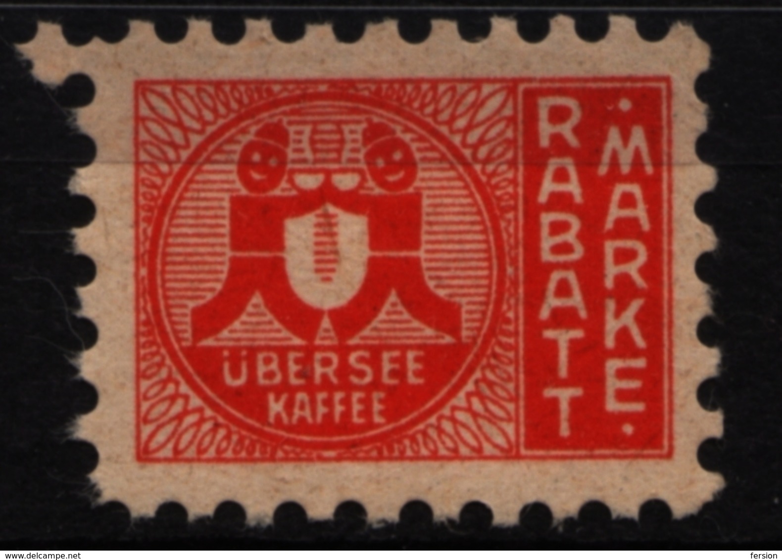 COFFEE - Übersee Kaffee Hamburg - GERMANY - LABEL VIGNETTE Revenue - Trading Stamp - Voucher Coupon MNH - Other & Unclassified