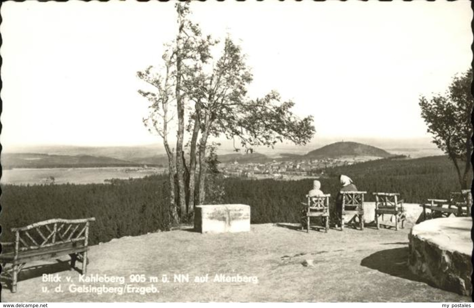 41260754 Altenberg Erzgebirge Blick Kahleber Gelsingberg Geising - Geising