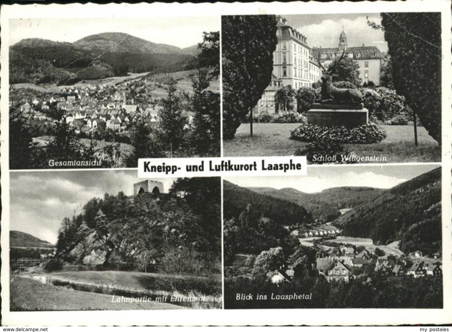 41273746 Laasphe Gesamtansicht Laasphe Schloss Wittgenstein Lahn Ehrenmal Laasph - Bad Laasphe