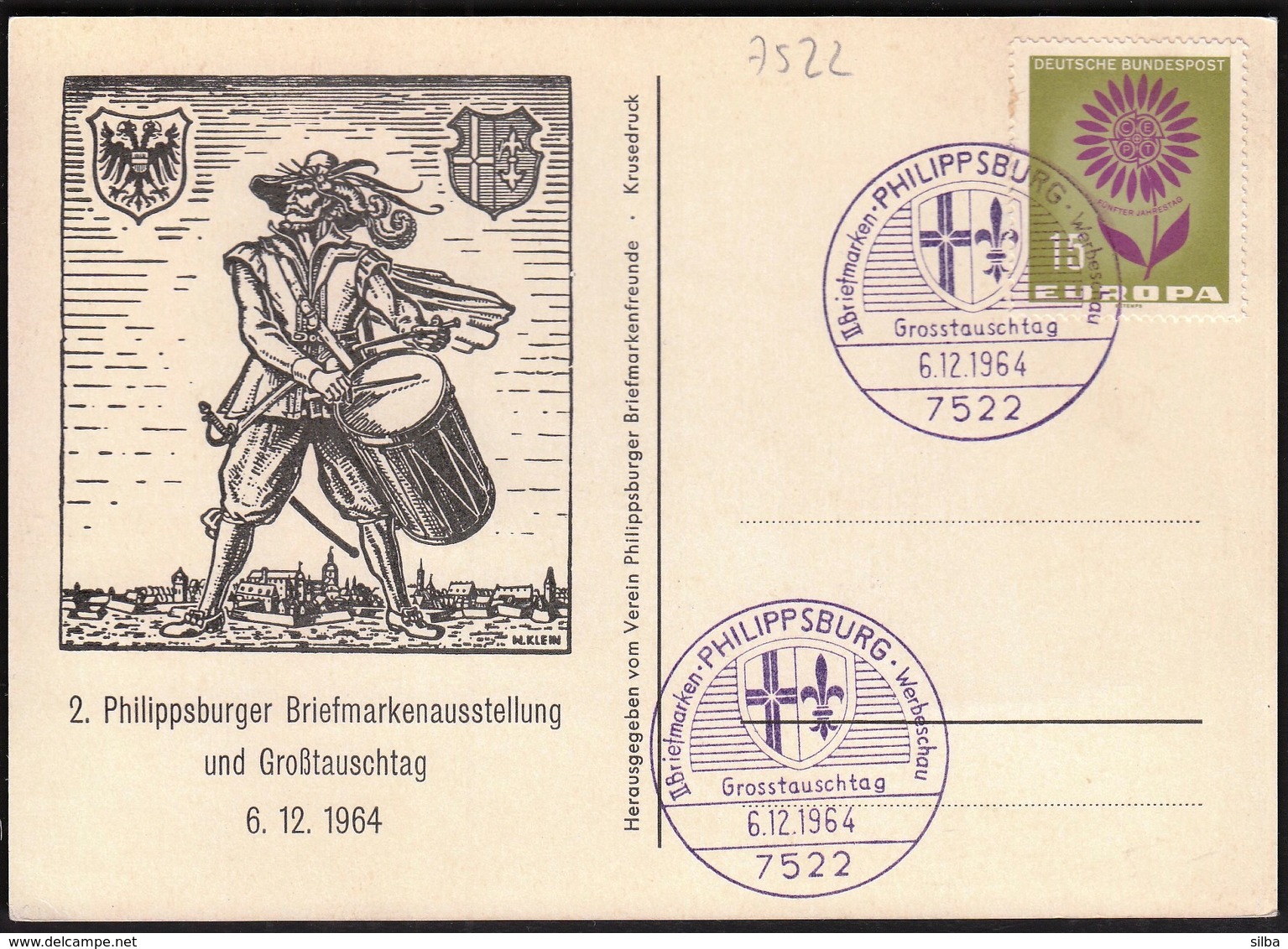 Germany Philippsburg 1964 / Philatelic Exhibition And Fair / Europa CEPT - Poste