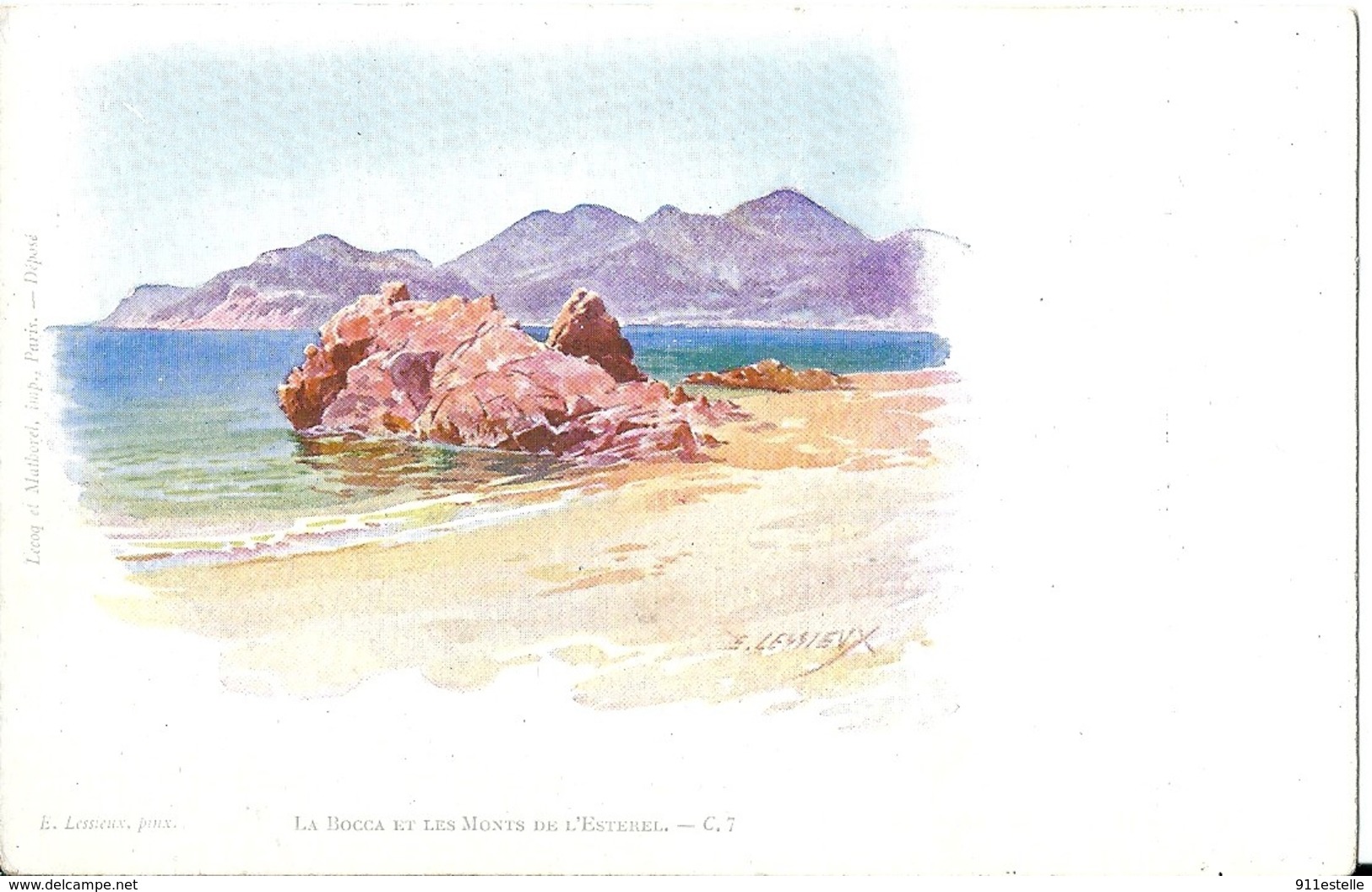 06  E  Lessieux      LA BOCCA ET LES MONTS  DE L ESTEREL - Lessieux