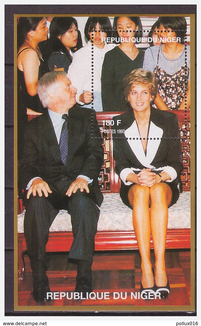 0372 Niger 1997 Lady Diana S/S MNH - Beroemde Vrouwen