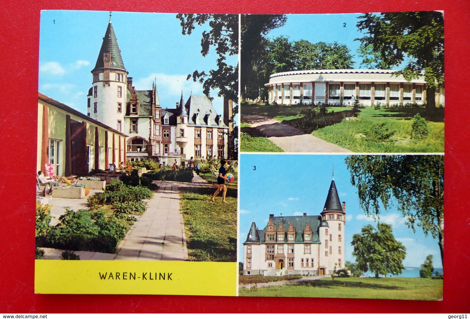Waren - Klink Schloss - Rund-Gaststätte - AK DDR 1979 - Müritz Mecklenburgische Seenplatte - Waren (Mueritz)