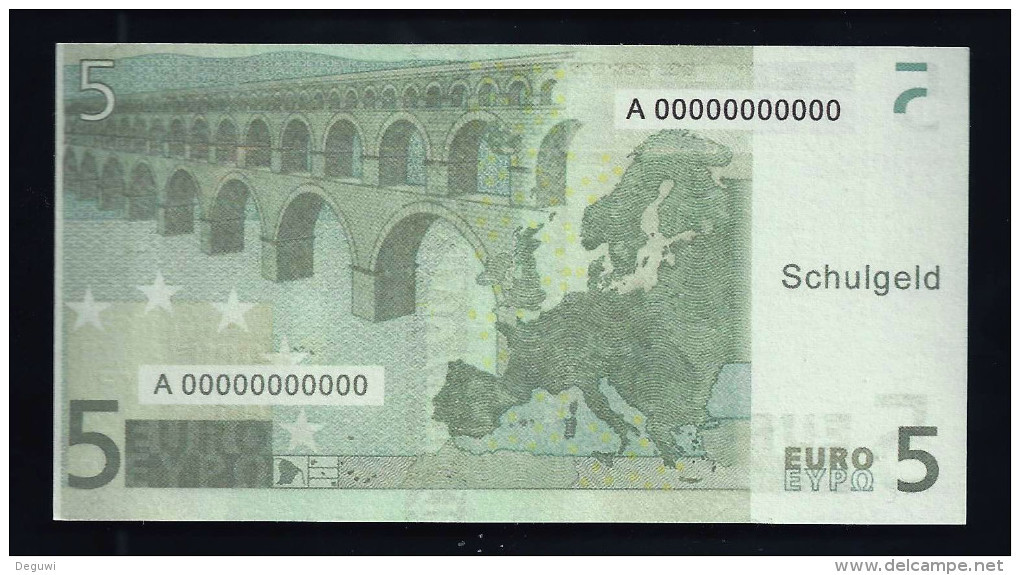 5 Euro "Austria - Schulgeld", Billet Scolaire, Educativ, EURO Size, RRRRR, UNC Extrem Scarce!!! - Other & Unclassified