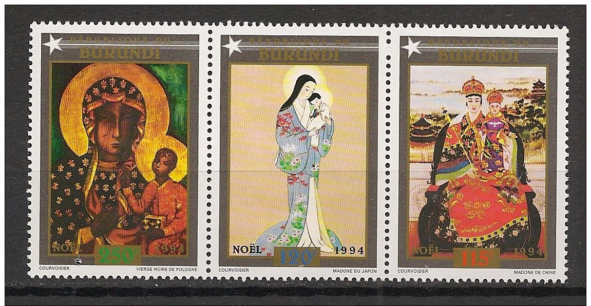 Burundi - 1994 - N°Mi. 1802 à 1804 - Noel - Neuf Luxe ** / MNH / Postfrisch - Neufs
