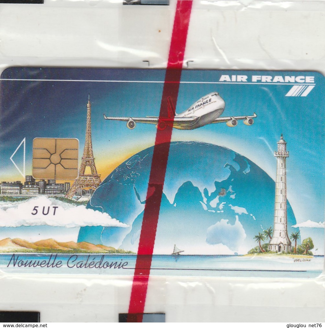 TELECARTE 5 UNITES  NOUVELLE CALEDONIE  AIR FRANCE..NEUVE SOUS BLISTER... - New Caledonia