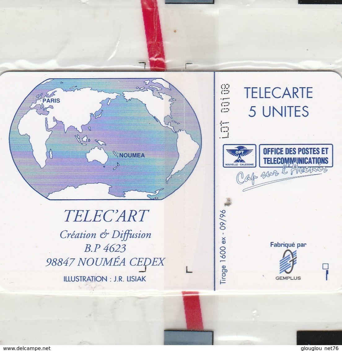 TELECARTE 5 UNITES  NOUVELLE CALEDONIE  AIR FRANCE..NEUVE SOUS BLISTER... - New Caledonia