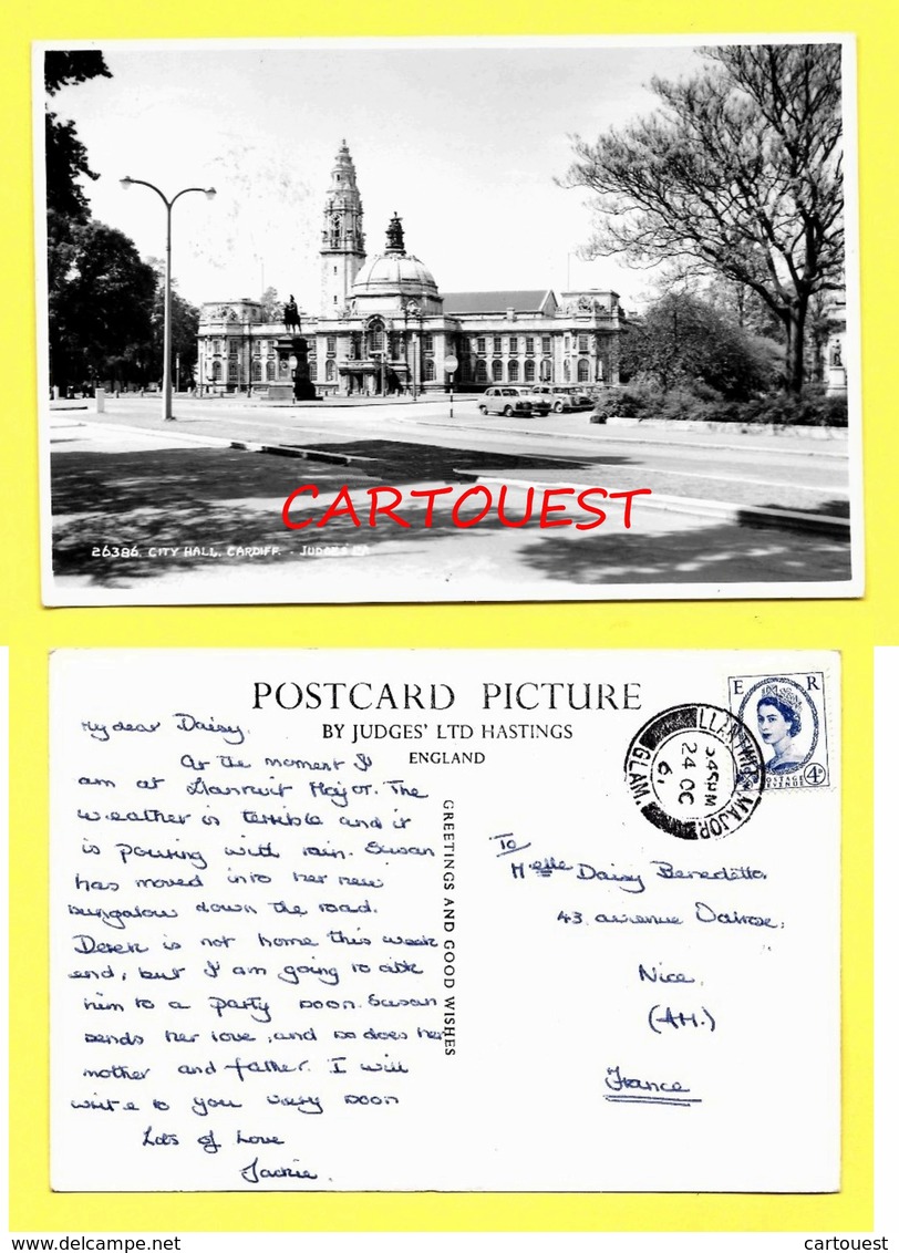 CARDIFF City Hall ( Stamp ) - Glamorgan