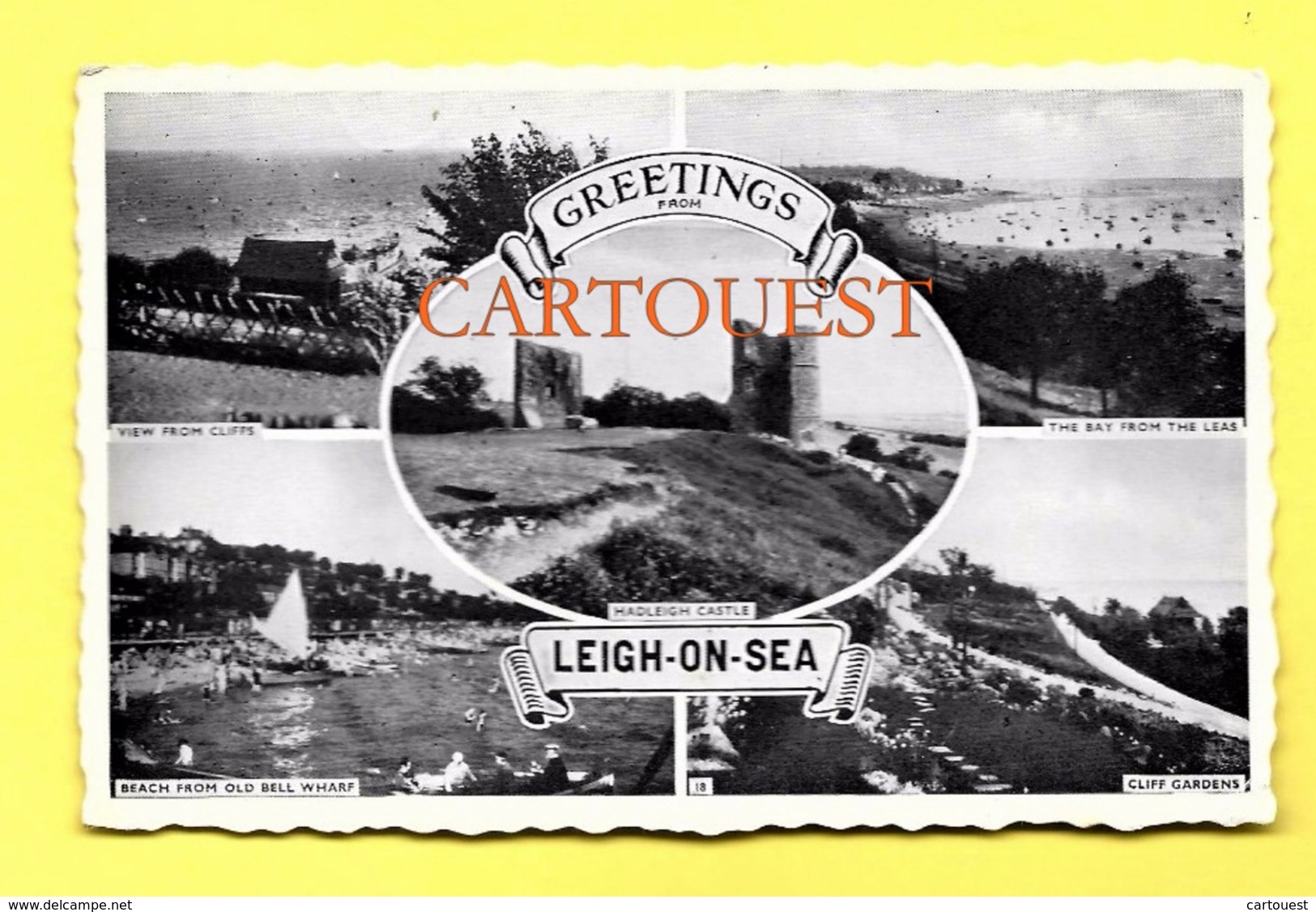 LEIGH ON SEA GREETINGS " 1958 " - Southend, Westcliff & Leigh