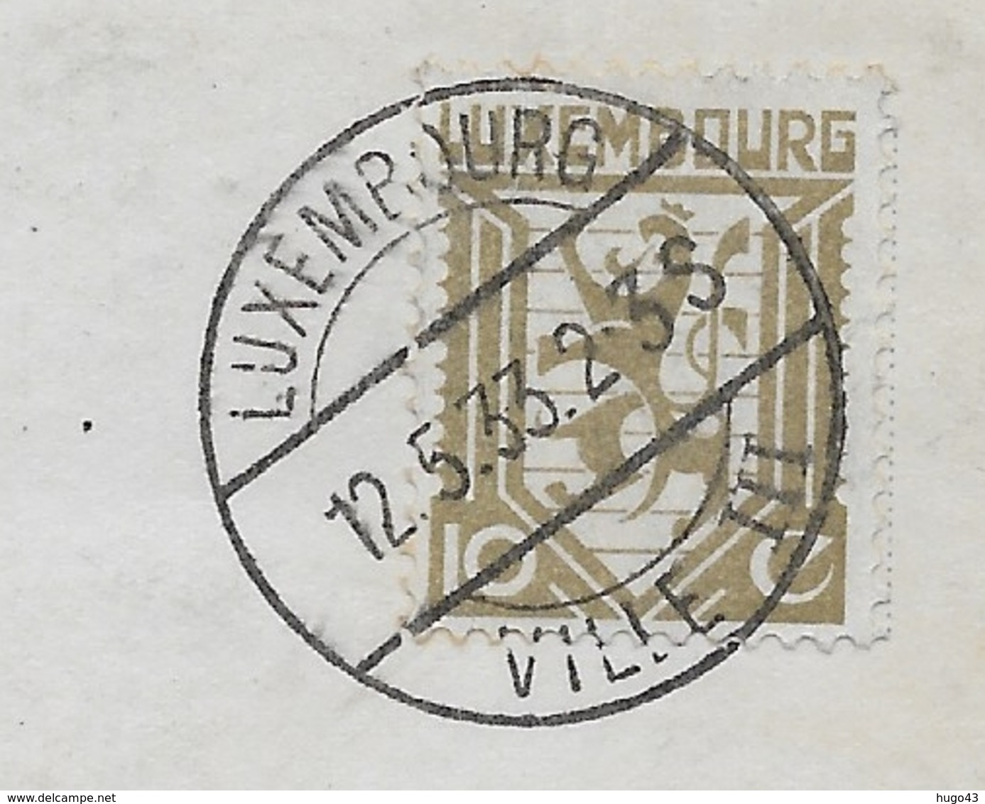 (RECTO / VERSO) LUXEMBOURG EN 1933 - LE PALAIS GRAND DUCAL - BEAU CACHET ET BEAU TIMBRE - CPA VOYAGEE - Luxembourg - Ville
