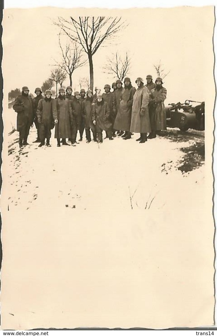 Photo Wechmacht WW2 , Motards Casques . Russie .stahlhelm . - 1939-45