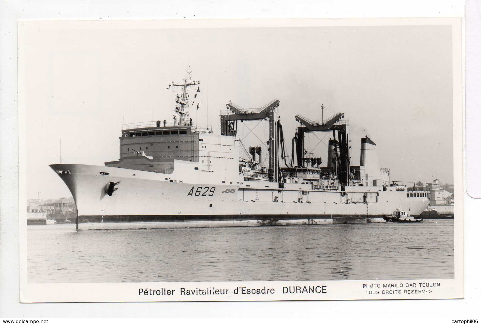 - CPSM PETROLIER RAVITAILLEUR D'ESCADRE DURANCE - Photo MARIUS BAR - - Tankers