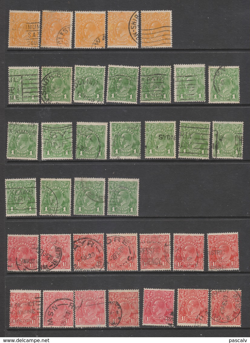 Emission De 1926-1928 Filigrane V Pour étude - Used Stamps