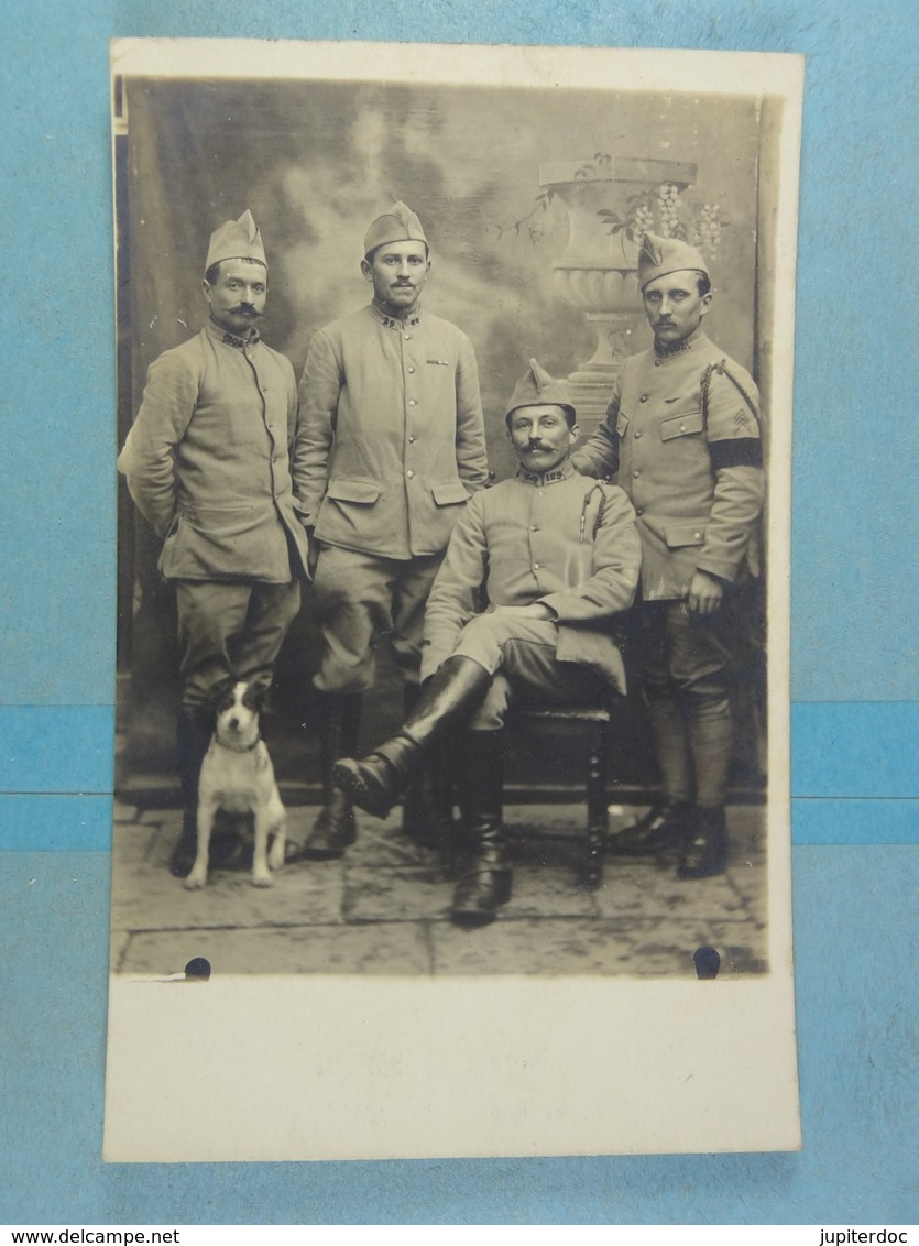 Carte Photo Groupe De Soldats à Mariembourg Le 24/11/18 - Couvin