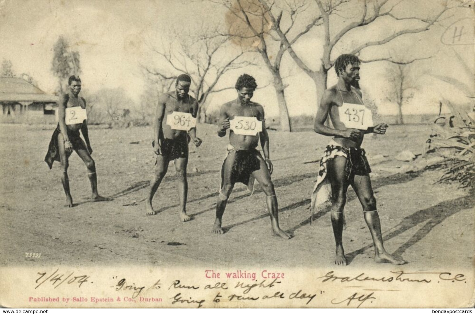 South Africa, The Walking Craze (1904) Sallo Epstein & Co. Postcard - Afrique Du Sud