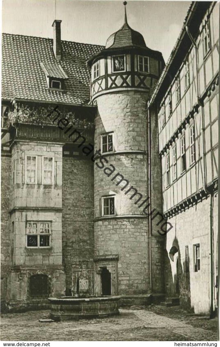 Schleusingen - Schloss Bertholdsburg - Foto-AK 50er Jahre Handabzug - Verlag Foto-Dörr Schleusingen - Schleusingen