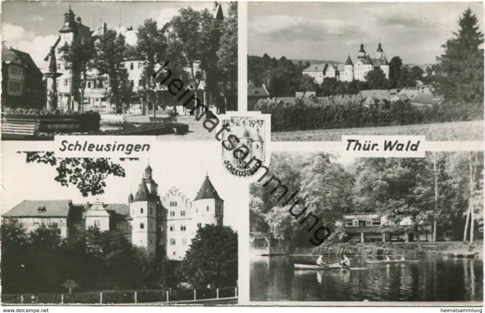 Schleusingen - Foto-AK 50er Jahre Handabzug - Verlag Foto-Dörr Schleusingen - Schleusingen