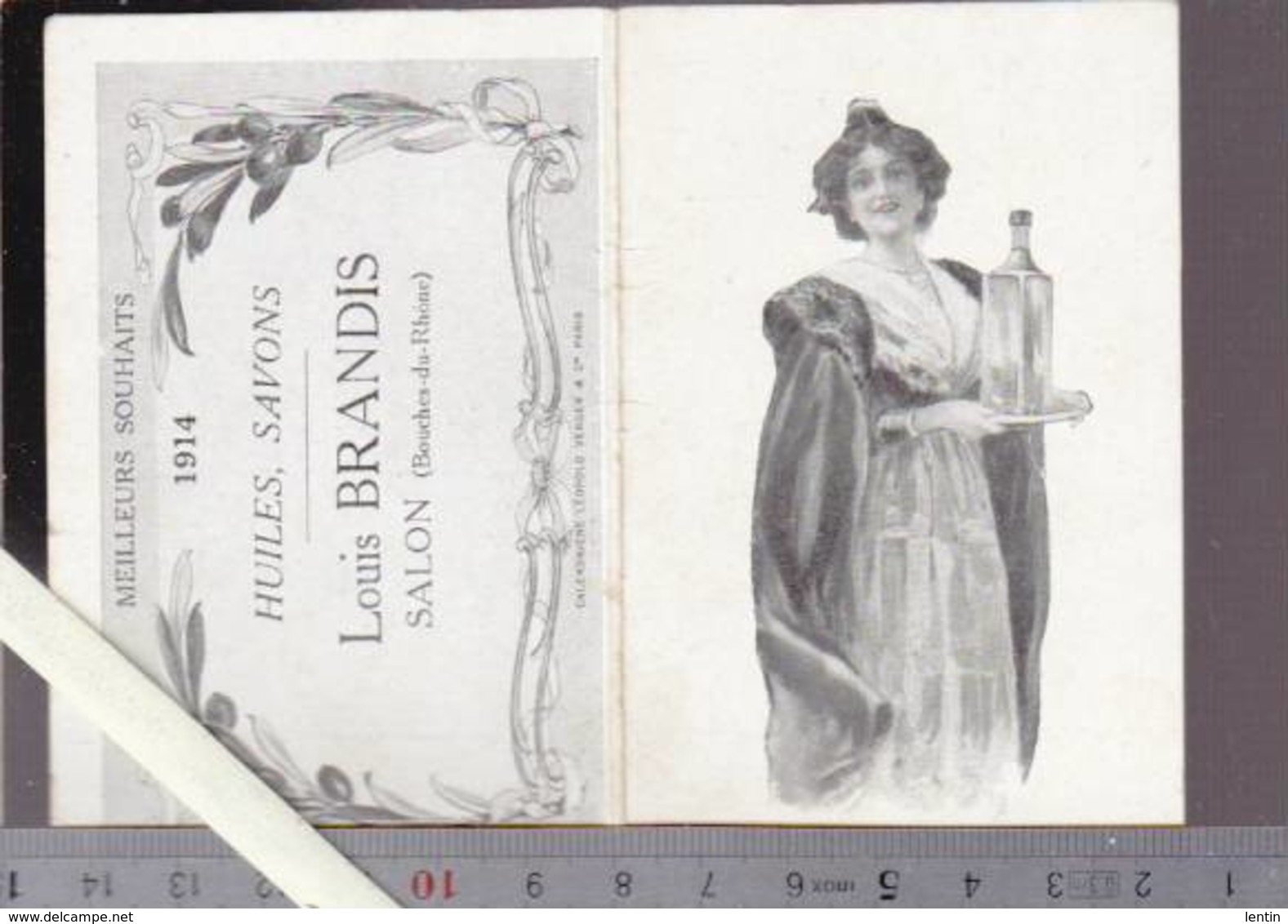 Calendrier Petit Format 1914 Et 1928 - Huilerie & Savonnerie Louis Brandis , Salon De Provence - Lot De Deux - Petit Format : 1901-20