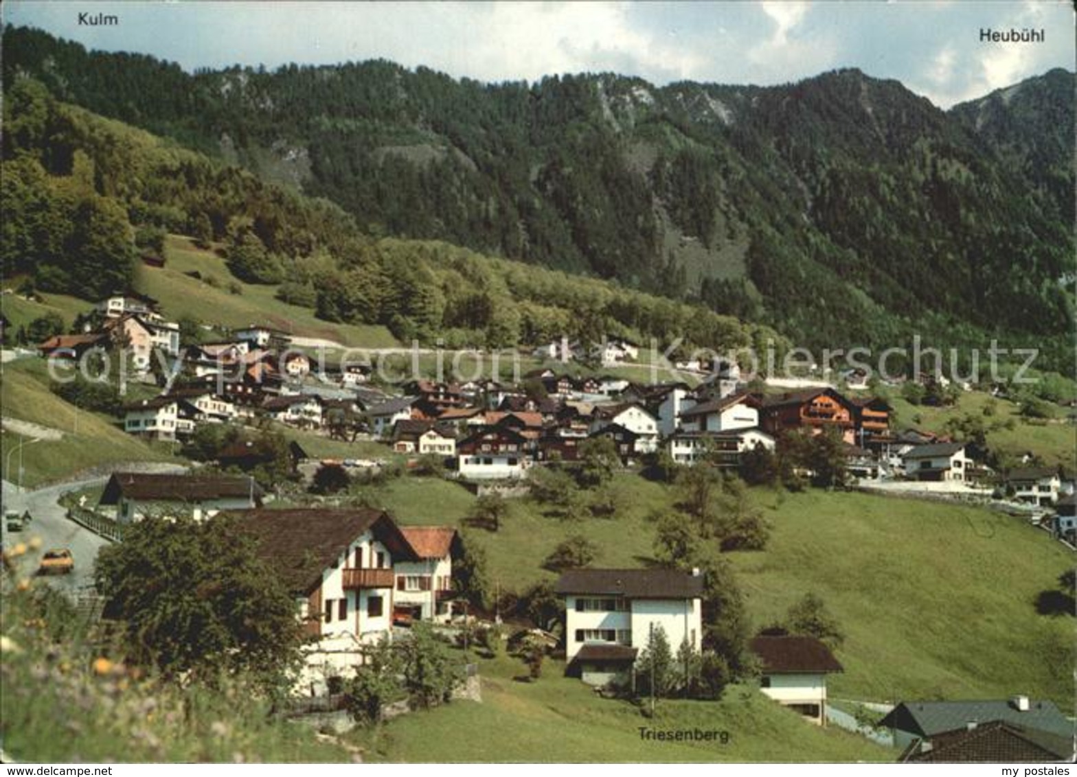 72286518 Triesenberg Liechtenstein Fliegeraufnahme Mit Kulm Und Heubuehl Liechte - Liechtenstein