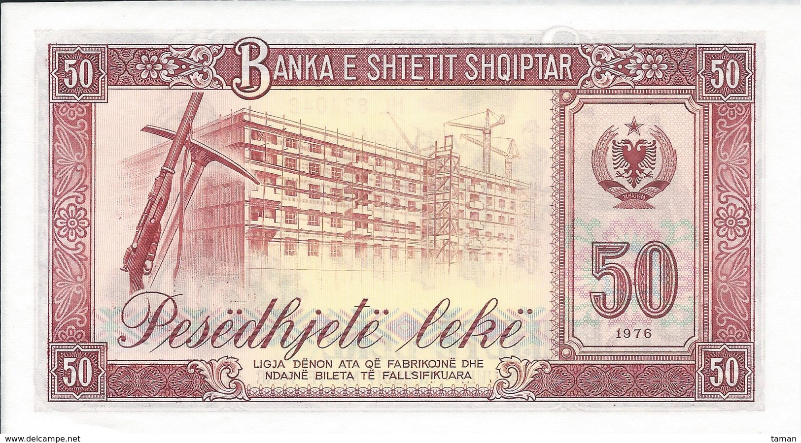 ALBANIE    50 Leke     1976   P45a   Neuf - Albania