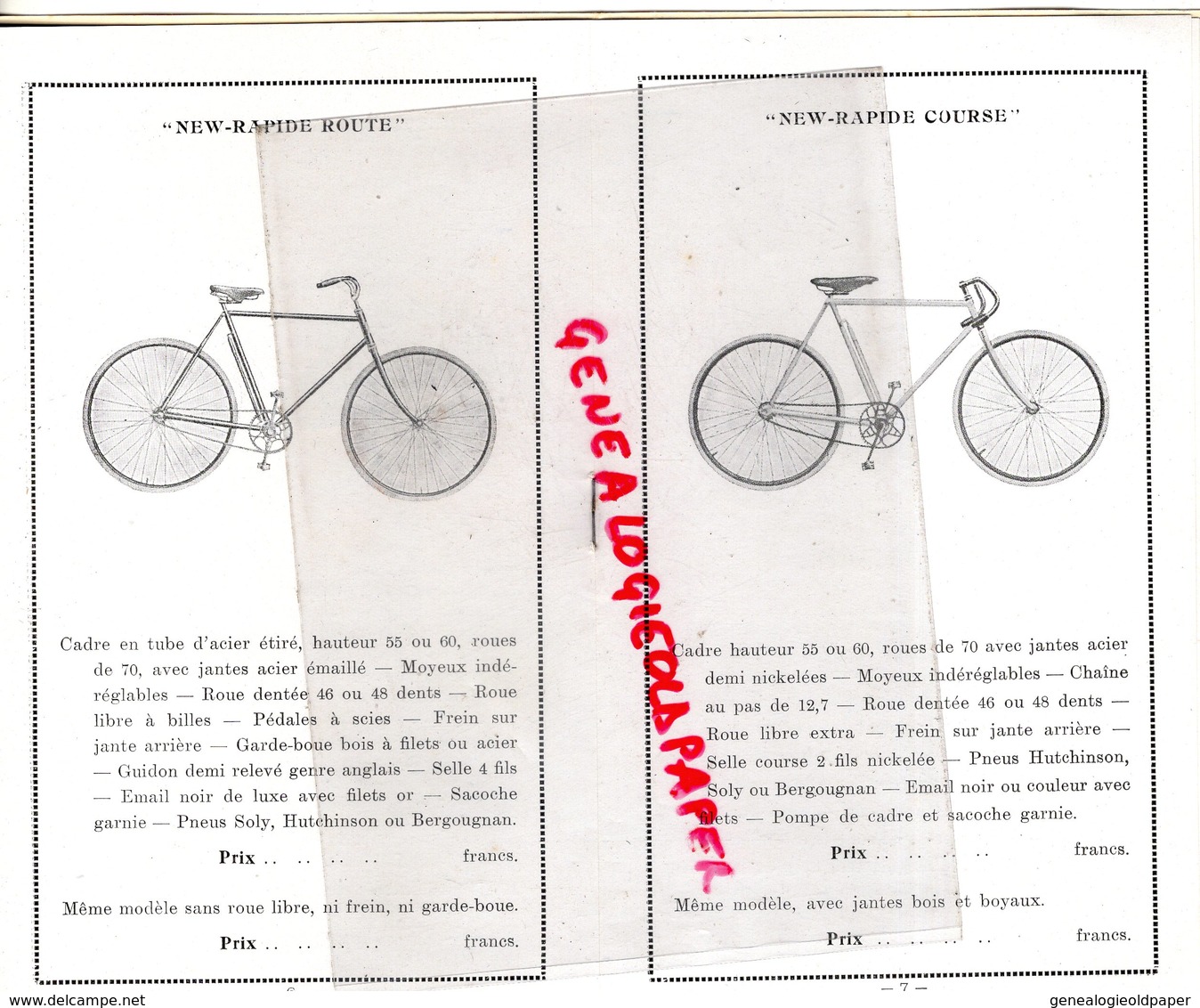37- TOURS- CATALOGUE CYCLES BETTINA- VELO- CYCLISME- 105 RUE DES HALLES-26 RUE CHATEAUNEUF- - Transporte