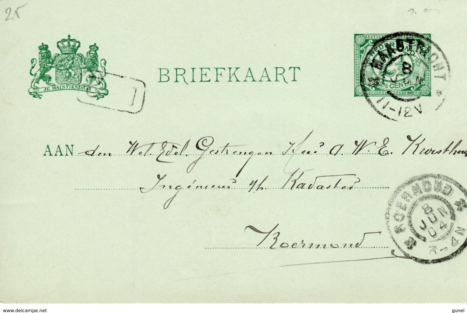 8 JUN 1904  Bk Maastricht Naar Roermond - Brieven En Documenten