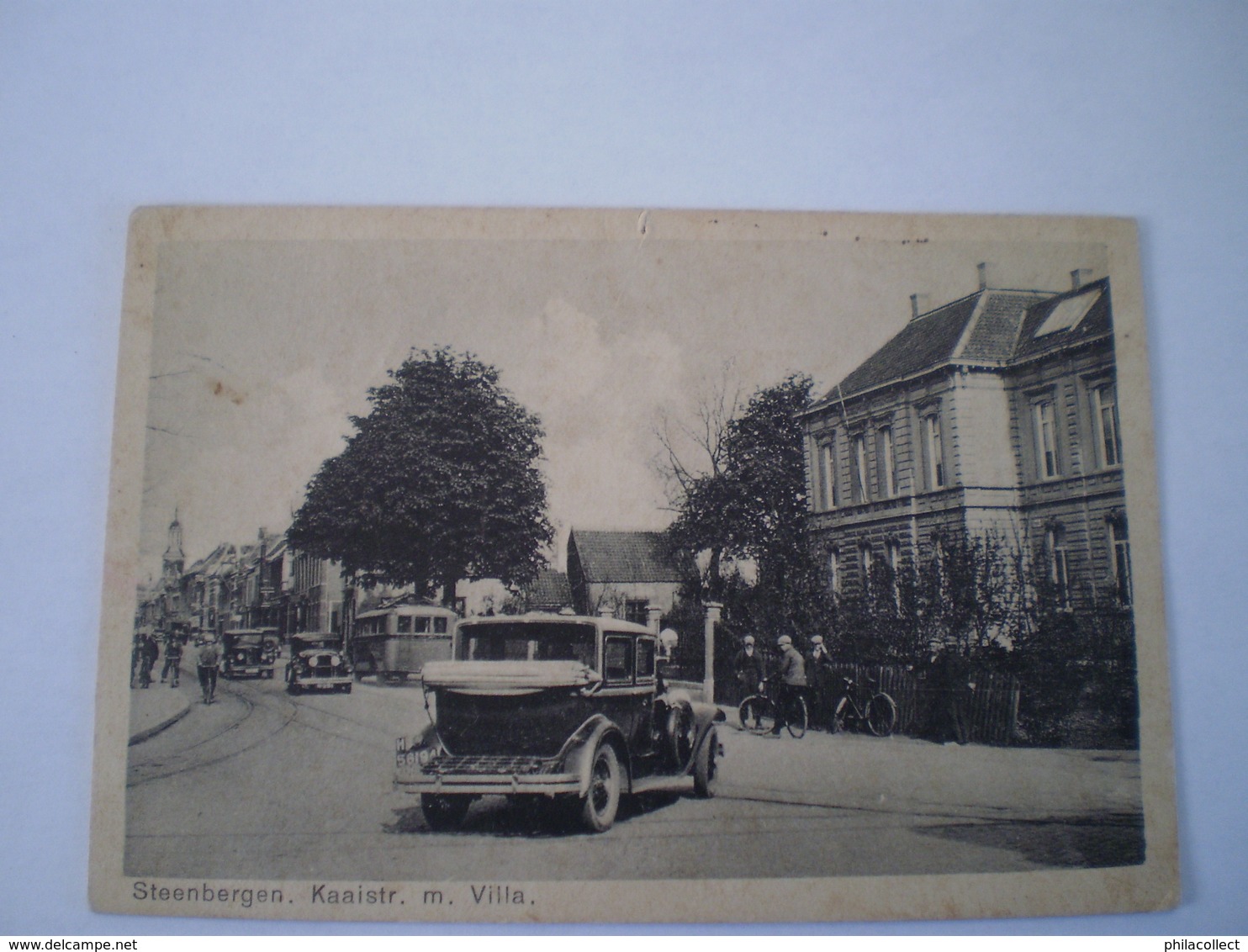 Steenbergen  (N-Br.) // Kaaistraat Met Villa (Automobile) Gelopen 1933 - Tilburg