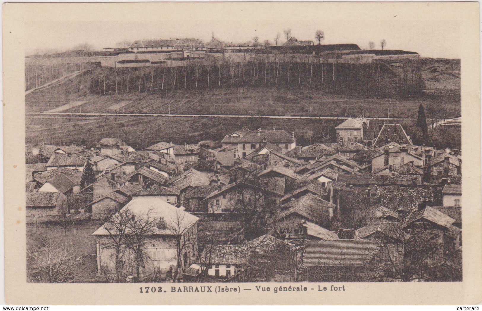 Cpa,barraux,isère,prés De Grenoble,le Fort,et Ses Plantations,38 - Barraux