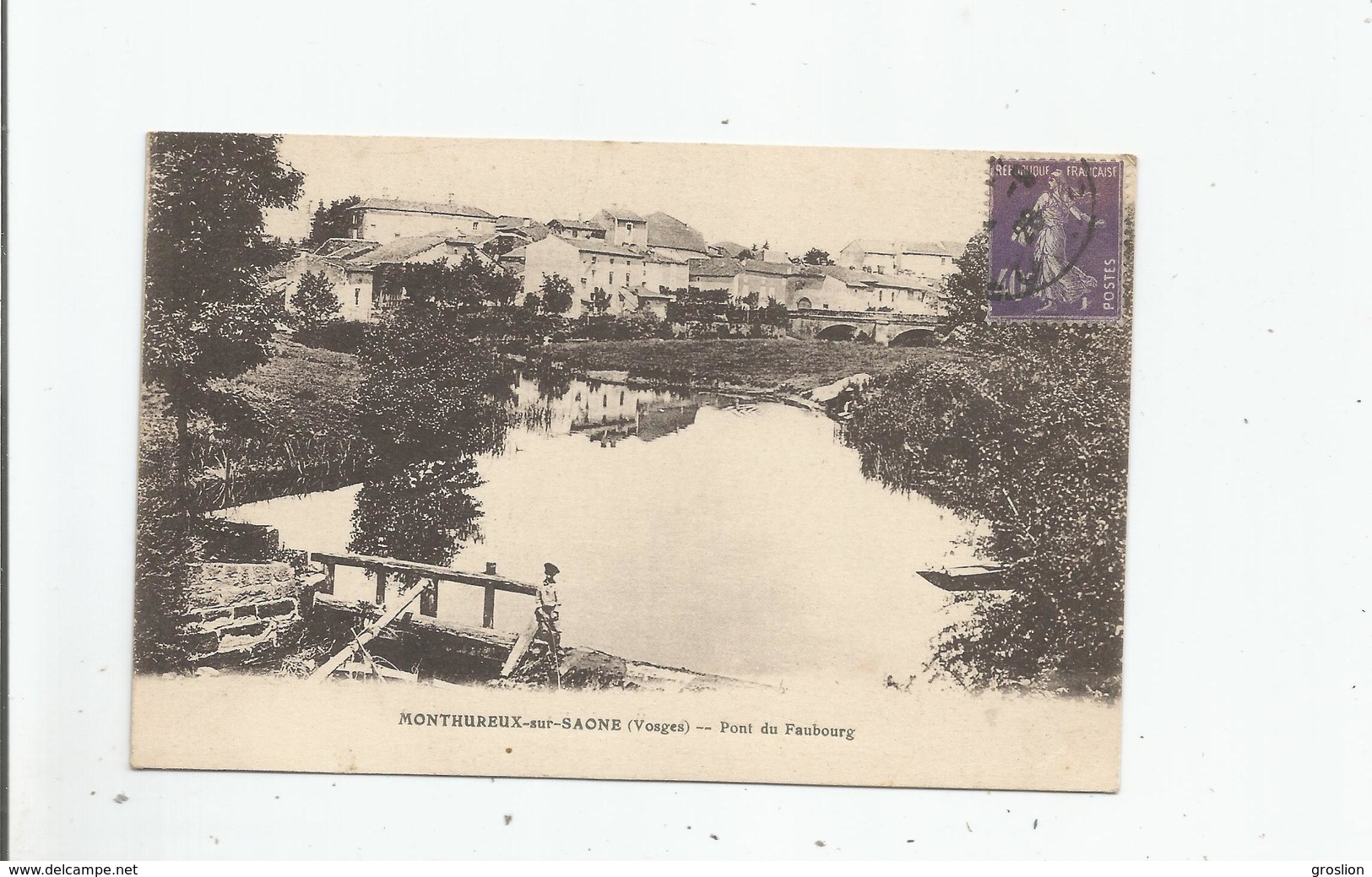 MONTHUREUX SUR SAONE (VOSGES) PONT DU FAUBOURG ET HABITATIONS - Monthureux Sur Saone