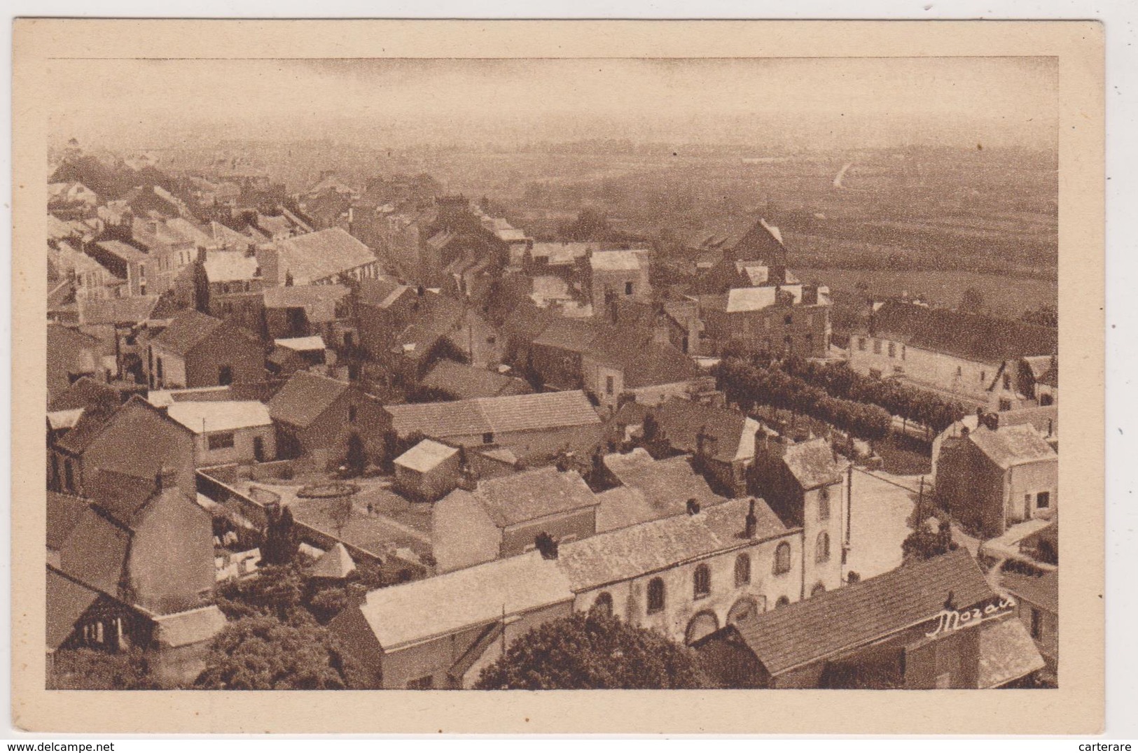 Cpa,loire Atlantique Inférieure,panorama De La Ville Vers La Vallée De La Loire,n°4,vue Aérienne Des Toits - Savenay