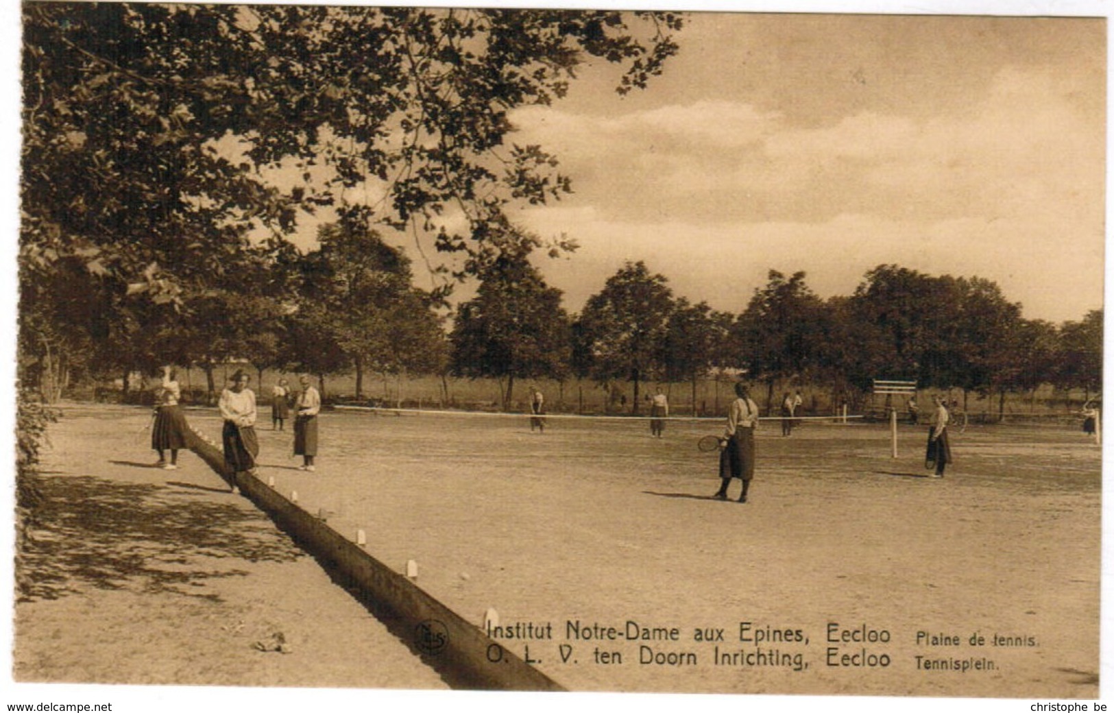 Eeklo, Eecloo, O.L.V Ten Doorn Inrichting, Tennisplein, Tennis (pk44236) - Eeklo